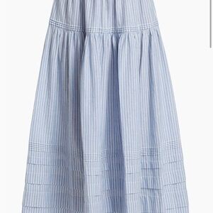 DOEN Sebastiane blue striped skirt